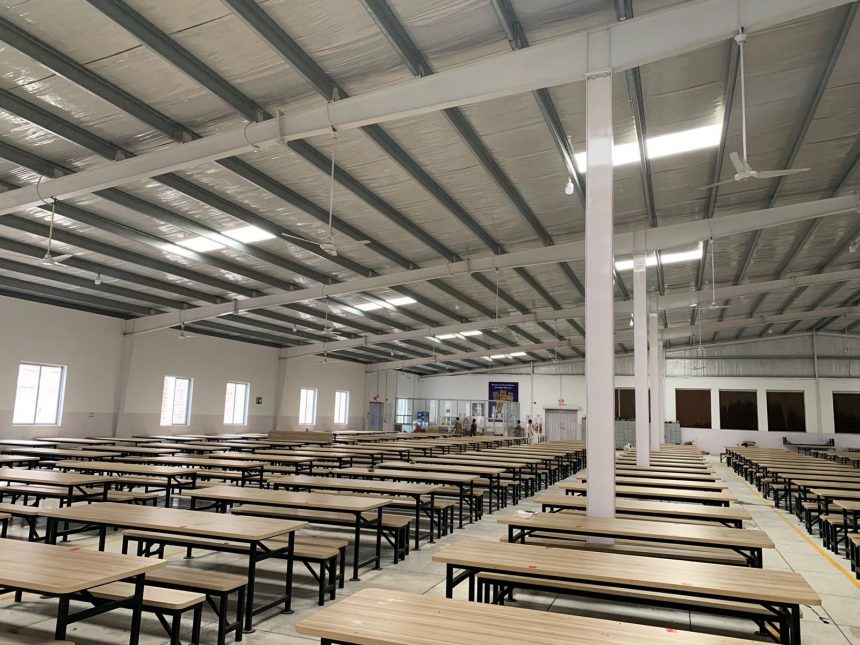 Peb Function Hall PEB Exam Halls - Universal Fiberglass Industry